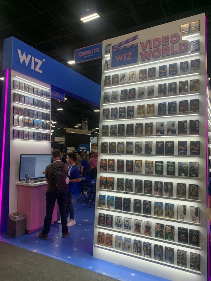 המתחם של Wiz באירוע גוגל קלאוד 2025