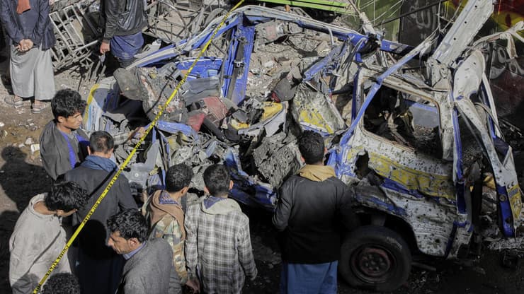 זירת תקיפה ב צנעא תימן