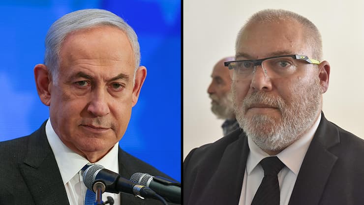 "הוא לא ראוי להיות ראש ממשלה". בן יצחק ונתניהו (צילום: REUTERS/Ronen Zvulun, שרון צור) "הוא לא ראוי להיות ראש ממשלה". בן יצחק ונתניהו