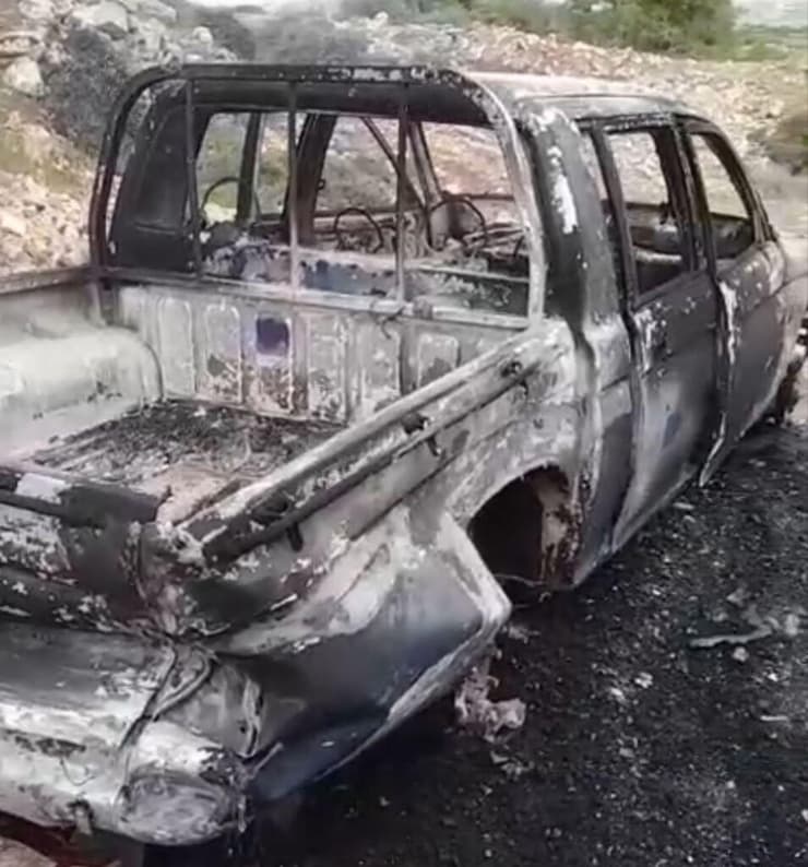 רכב שהוצת בסינג'ל רכב שהוצת ע"י מתנחלים בסינג'ל