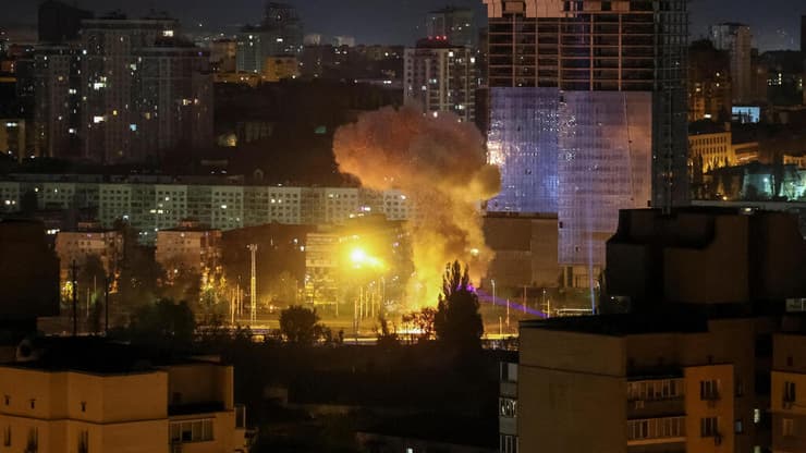 מתקפה של רוסיה על קייב בירת אוקראינה