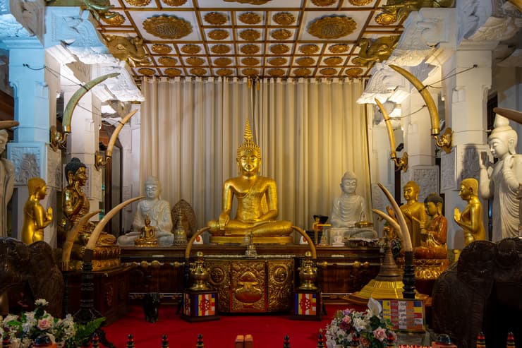 סרי לנקה מקדש השן לכאורה של בודהה