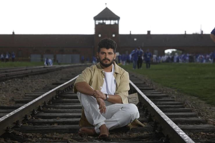 "הסיפור שלי שזור בתולדות העם היהודי". דניאל וייס (צילום: זיו קורן) דניאל וייס במצעד החיים בפולין