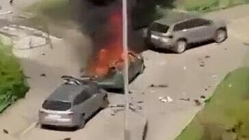 פיצוץ רכב בעיירה בלאשיקה שבאזור מוסקבה