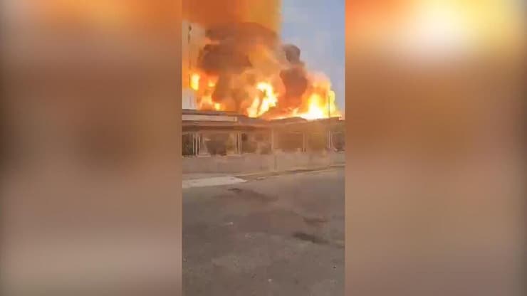 פיצוץ באיראן בנמל בנדר עבאס