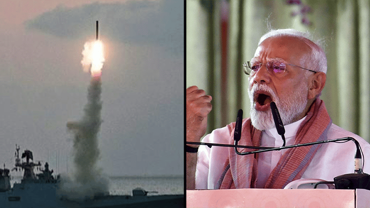 חצי חצי ספינת מלחמה של צבא הודו ו  נדרדרה מודי