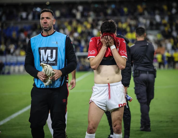 יגיעו למשחק העונה כשהם מובילים על מכבי ת"א רק בהפרש שערים. שחקני באר-שבע (צילום: עוז מועלם) שחקני באר שבע