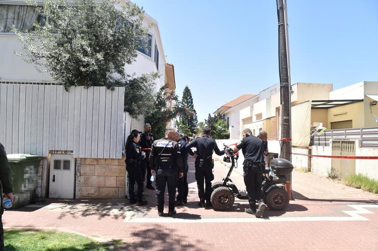 זירת הרצח בחדרה