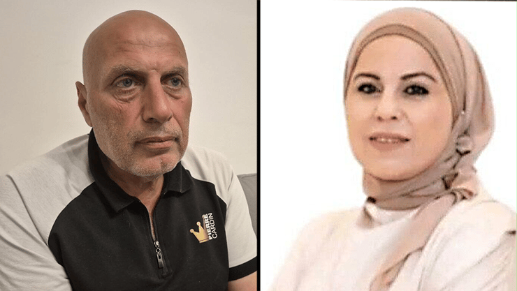 זיאד בשארה שנרצח הערב - ואשתו סוזן שנרצחה בשנה שעברה (צילום: חסן שעלאן) זיאד בשארה, בעלה של הנרצחת מירי בטירה