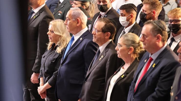 טקס יום הזיכרון לחללי מערכות ישראל ונפגעי פעולות איבה בהר הרצל