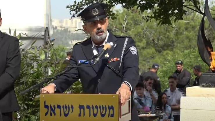  טקס הזיכרון המשטרתי בחלקת המשטרה בבית העלמין הצבאי בהר הרצל