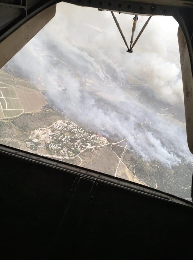 סיוע חיל האוויר בשריפות