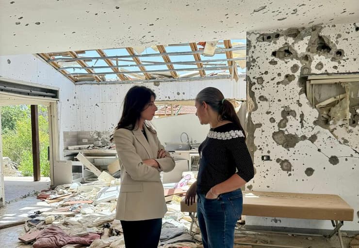 שאנון סבן בסיור בעוטף עזה