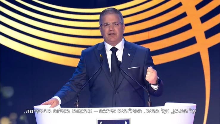 שר החינוך יואב קיש בטקס זוכי פרס ישראל