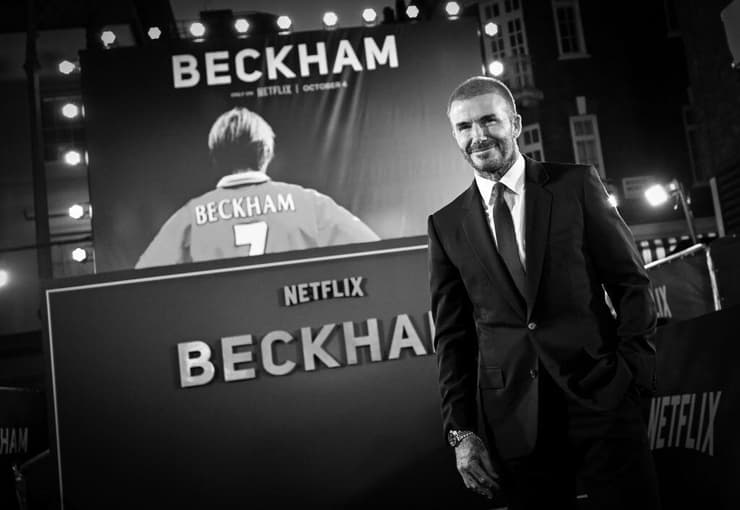 בהשקה של "בקהאם" בנטפליקס (צילום: Gareth Cattermole/Getty Images) בקהאם בהשקה של "בקהאם" בנטפליקס