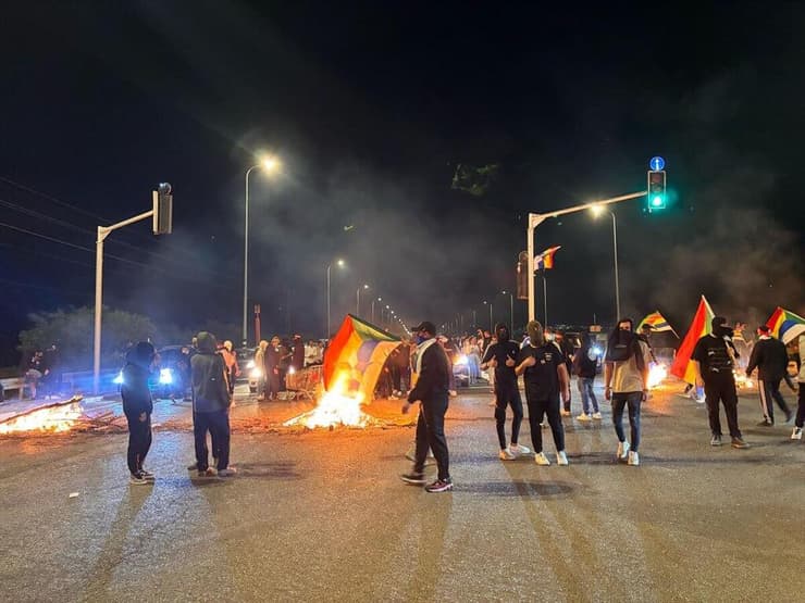 הפגנת דרוזים בצומת עמיעד