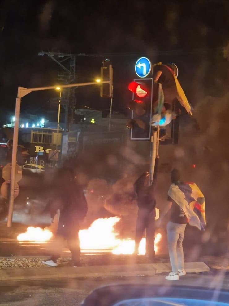הפגנת דרוזים בצומת ראמה
