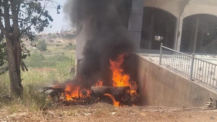 תקיפת רכב בין הכפרים מיס אל-ג'בל ובלידא בלבנון
