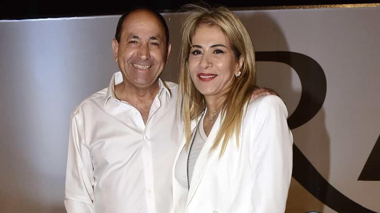 לוי ואשתו עדינה (צילום: אמיר מאירי ) מסיבת יום העצמאות 77 קנדה ישראל