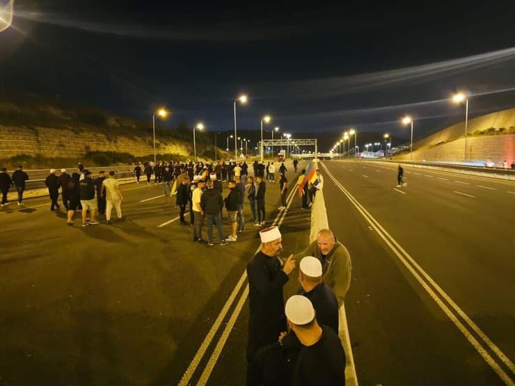 הפגנת דרוזים בכביש שש