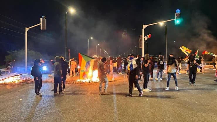 הפגנת דרוזים בצומת עמיעד