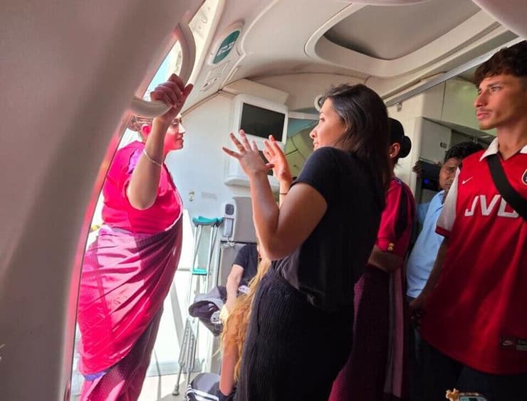 טיסת  Air India שחזרה להודו בעקבות נפילת הטיל החות'י הנתב"ג