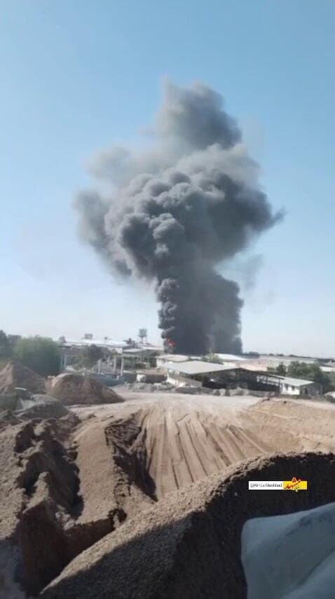 שריפה במפעל במשהד, איראן