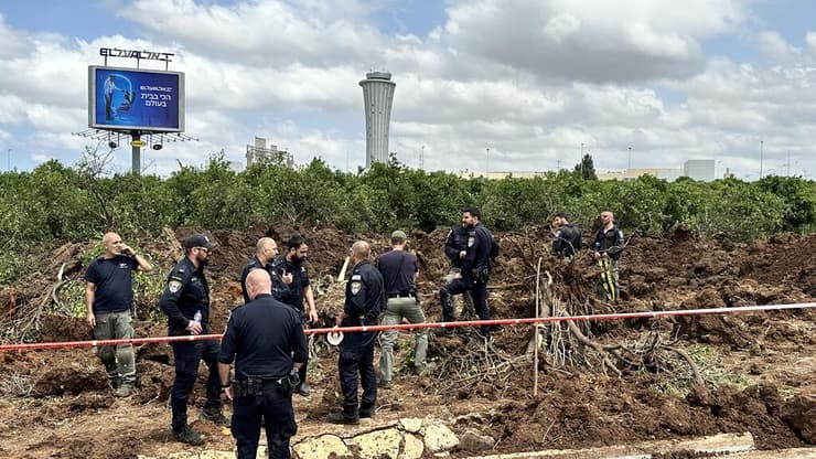 זירת הנפילה בנתב"ג