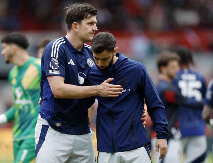 ברונו פרננדש והארי מגווייר בסיום