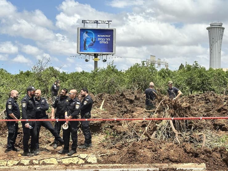 זירת הנפילה בנתב"ג