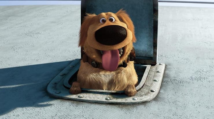 אתה לא חייב להיות אמיתי כדי לזכות. הכלב דאג, מתוך "למעלה" (צילום: באדיבות yes) הכלב דאג, מתוך "למעלה"