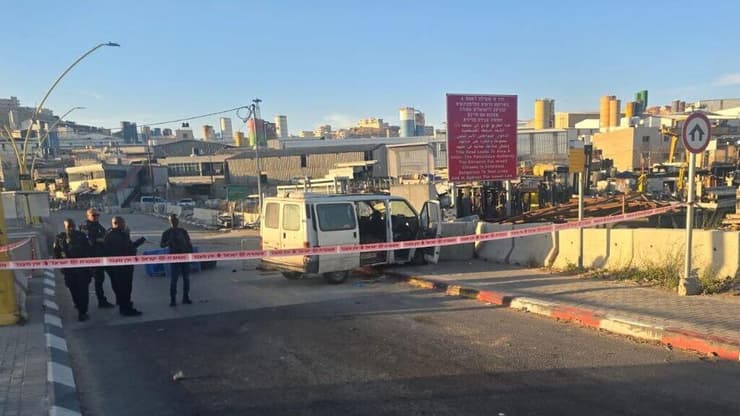 זירת פיגוע הדריסה בהר חברון שבחטיבת יהודה