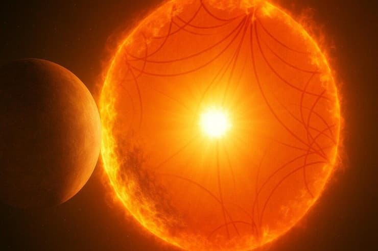 השמש המדברת (צילום: Gabriel Perez Diaz/Instituto de Astrofísica de Canarias/W. M. Keck Observatory) השמש המדברת