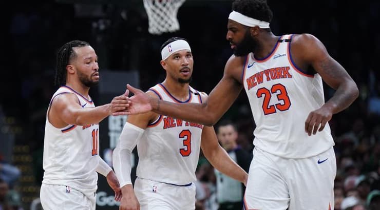 שחקני הניו יורק ניקס חוגגים