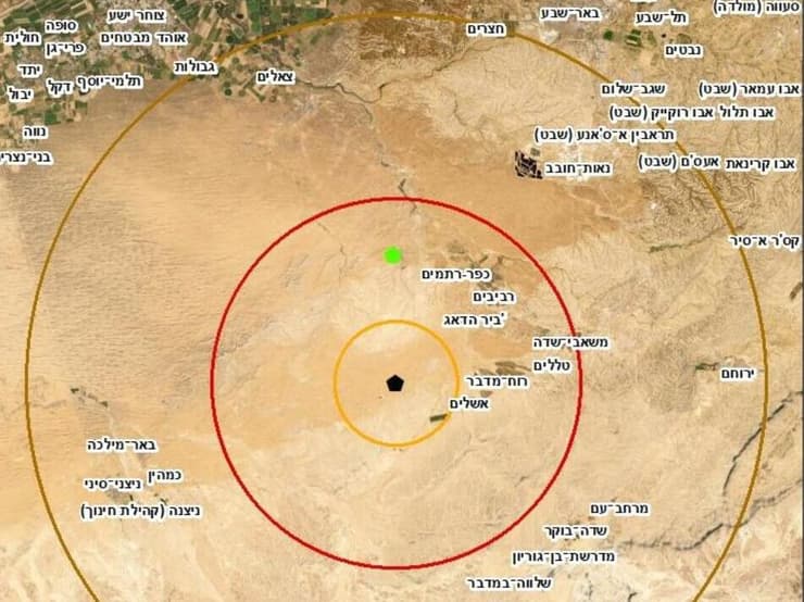 המיקום של תחנת הכוח הגרעינית המיועדת (צילום מסך מתוך התוכנית של משרד האנרגיה) המיקום של תחנת הכוח הגרעינית המיועדת