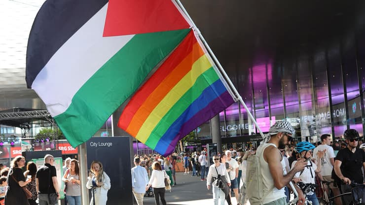 מחאה פרו-פלסטינית בבאזל, אירוויזיון 2025