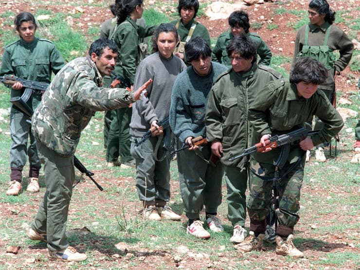 טורקיה PKK מתאמנים בלבנון ב-1992