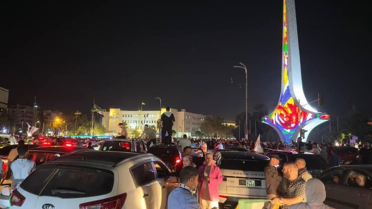 סוריה חגיגות ב דמשק אחרי נאום דונלד טראמפ