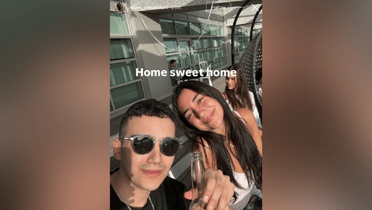  עידן אלכסנדר בסטורי ראשון לאחר שחרורו משבי חמאס