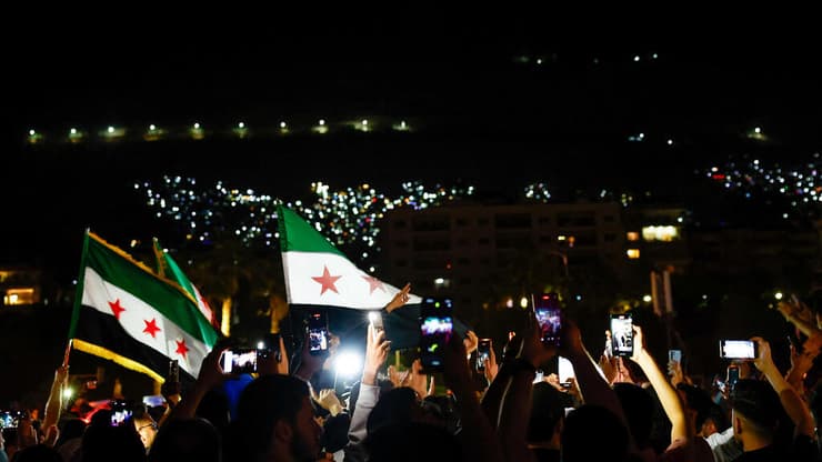 חגיגות ב סוריה אחרי נאום טראמפ