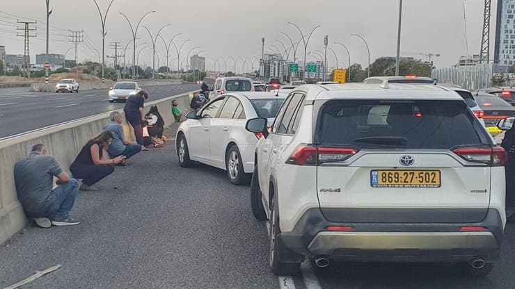 צומת רעננה בזמן אזעקה 