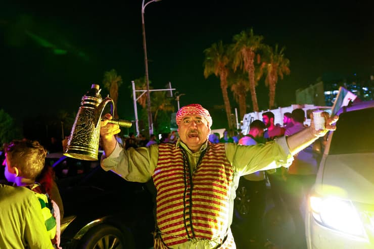 סוריה חגיגות ב דמשק אחרי נאום דונלד טראמפ