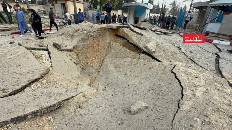 תקיפות בבית החולים האירופאי בחאן יונס