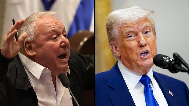 דודי אמסלם ודונלד טראמפ