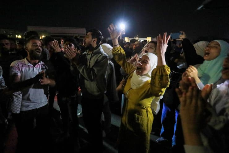 חגיגות ב סוריה אחרי נאום טראמפ