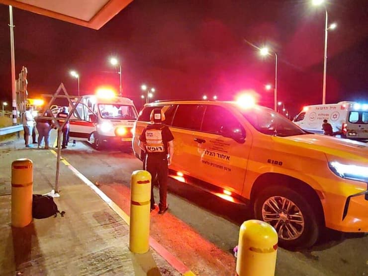 זירת פיגוע הירי בכביש 446 בין ברוכין לפדואל