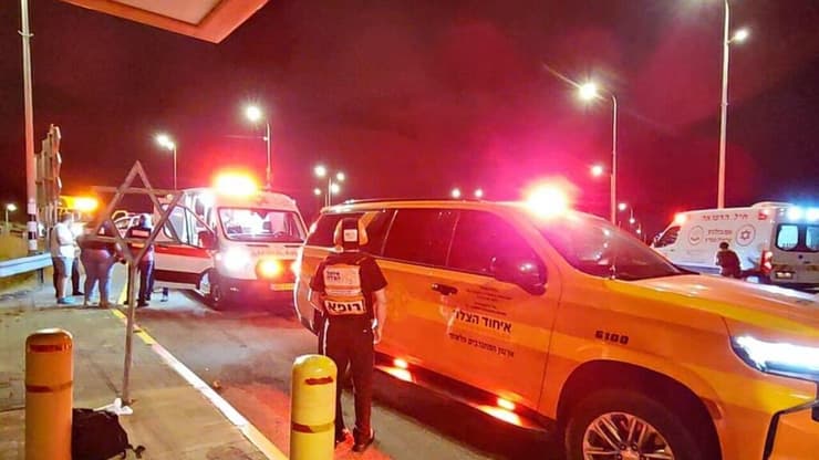 זירת פיגוע הירי בכביש 446 בין ברוכין לפדואל