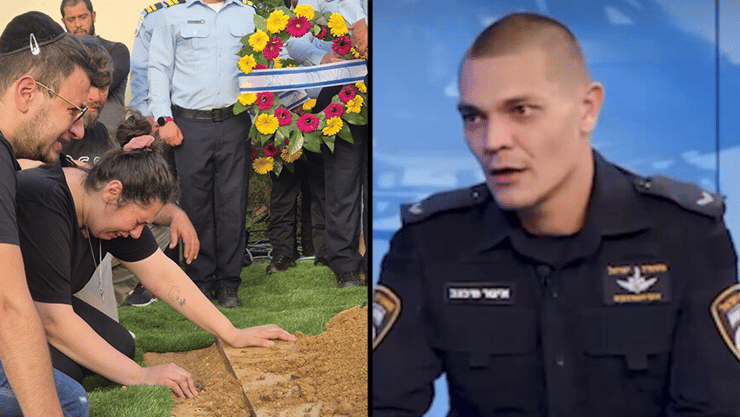 הלווייתו של רס"מ  איגור פיבנב בבית העלמין באשקלון