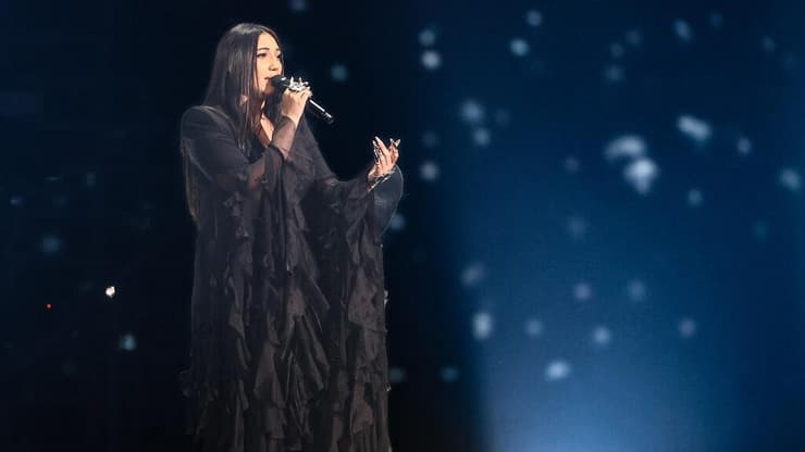 יובל רפאל בחצי גמר האירוויזיון, 2025 (צילום: גיל נחושתן) ביצוע יובל רפאל חצי גמר אירוויזיון 2025