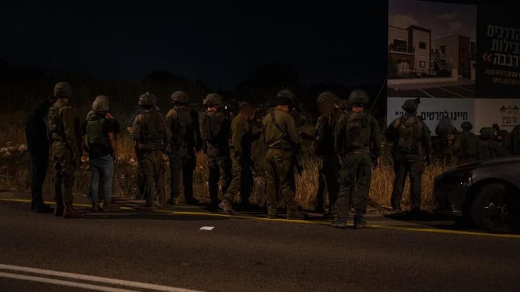 כוחות צה"ל בזירת הפיגוע בשומרון, ליד ברוכין